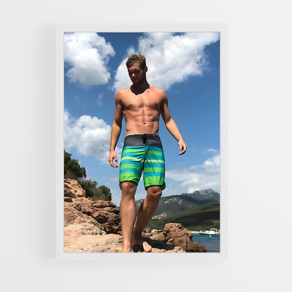 Poster Le Roi des Plages – affiche Athlétisme (vue 3)